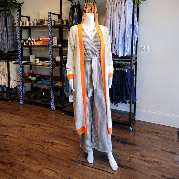 NWT Cersei Contrast Longline Knitted Cardigan - Picture 2 of 2